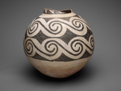 Storage Jar with Horizontal Bands of Interlocking Scrolls, A.D. 875/1130, Ancestral Pueblo