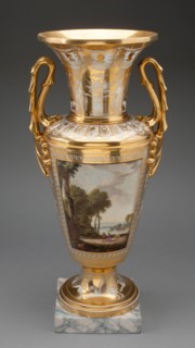 Vase, c. 1810, Neppel Porcelain Factory, French, 1800-1818, Paris, Hard-paste porcelain with