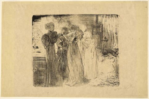 The Studio, c. 1895, Edouard Jean Vuillard, French, 1868-1940, France, Lithograph on tan wove China