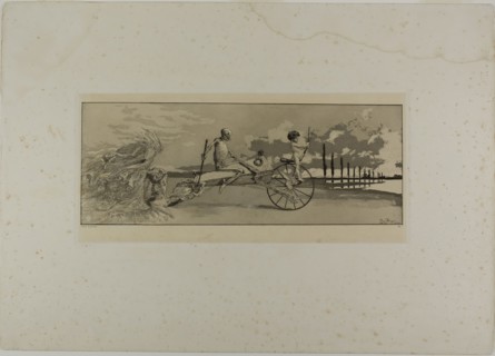 Cupid, Death, and the Next World, plate twelve from Intermezzos, 1881, Max Klinger, German,