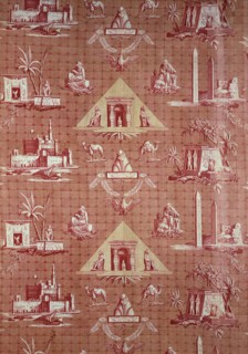 Les Monuments d’Egypte (The Monuments of Egypt) (Furnishing Fabric), c. 1800, Designed by Jean