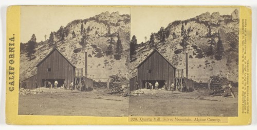 Quartz Mill, Silver Mountain, Alpine County, California, 1865, Lawrence & Houseworth, American,