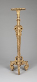 Stand for Candelabrum (Torchère), 1685/90, France, Paris, France, Carved, gessoed, and gilded oak,