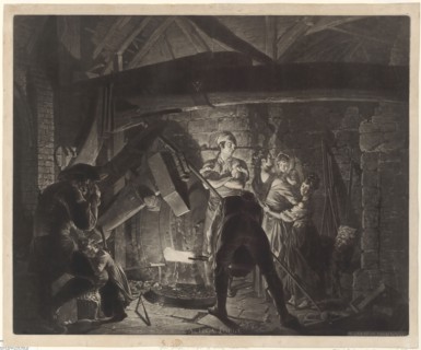 An Iron Forge, 1773, Richard Earlom (British, 1743-1822), after Joseph Wright of Derby (British,