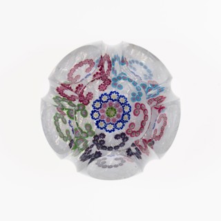 Paperweight, c. 1845–55, Clichy, France, 1837-1885, Clichy, Glass, Diam. 7 cm (2 3/4 in.)