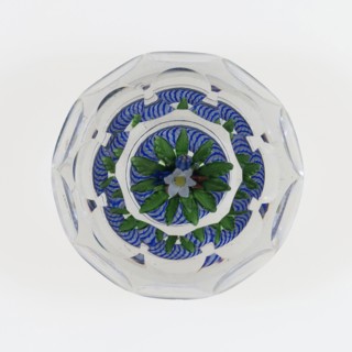 Paperweight, c. 1848–55, Saint-Louis, France, founded 1767, Saint-Louis, Glass, Diam. 8.3 cm (3 1/4