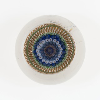 Paperweight, c. 1845–55, Saint-Louis, France, founded 1767, Saint-Louis, Glass, Diam. 7.6 cm (3 in