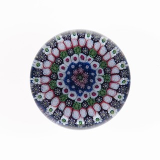 Paperweight, c. 1845–55, Clichy, France, 1837-1885, Clichy, Glass, Diam. 7.3 cm (2 7/8 in.)