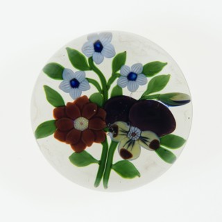 Paperweight, c. 1848–55, Baccarat, France, founded 1764, Lunéville, Glass, Diam. 7.3 cm (2 7/8 in.)