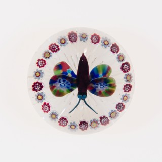 Paperweight, c. 1846–55, Baccarat, France, founded 1764, Lunéville, Glass, Diam. 7.6 cm (3 in.)