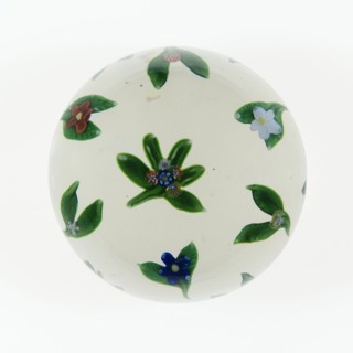 Paperweight, c. 1848–55, Saint-Louis, France, founded 1767, Saint-Louis, Glass, Diam. 8.3 cm (3 1/4