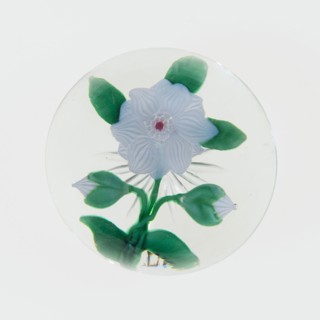 Paperweight, c. 1848–55, Baccarat, France, founded 1764, Lunéville, Glass, Diam. 5.1 cm (2 in.)