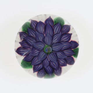 Paperweight, c. 1848–55, Saint-Louis, France, founded 1767, Saint-Louis, Glass, Diam. 7 cm (2 3/4