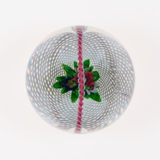 Paperweight, c. 1848–55, Saint-Louis, France, founded 1767, Saint-Louis, Glass, Diam. 7.9 cm (3 1/8