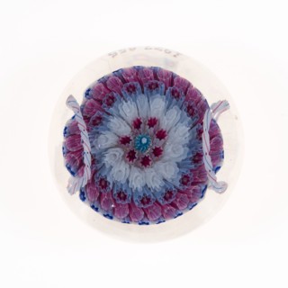 Paperweight, c. 1848–55, George Bacchus & Sons, English, founded 1840, Birmingham, Glass, Diam. 9.2