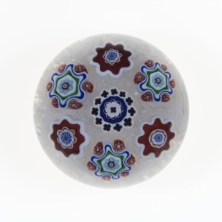 Paperweight, c. 1846–55, Baccarat, France, founded 1764, Lunéville, Glass, Diam. 7.9 cm (3 1/8 in.)