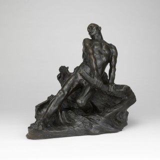 Shipwrecked, c. 1890, Constantin Emile Meunier, Belgian, 1831-1905, Belgium, Bronze, 35.6 × 43.8 ×