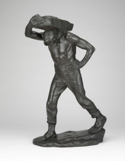 The Street Porter, c. 1890, Constantin Emile Meunier, Belgian, 1831-1905, Belgium, Bronze, dark