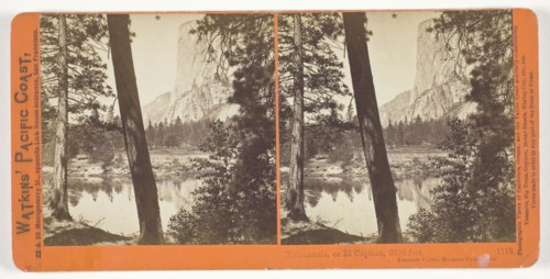 Tutocanula, or El Capitan, 3600 ft., Yosemite Valley, Mariposa County, Cal., 1861/76, Carleton