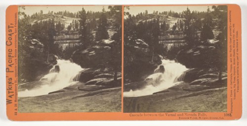 Cascade Between the Vernal and the Nevada Falls, Yosemite Valley, Mariposa County, Cal., 1861/76,