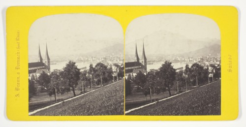 Lucerne, 1850/77, A. Braun, French, 1811–1877, France, Albumen print, stereo, from the series