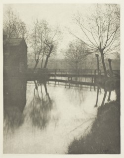 Footbridge Near Chingford, 1880s, Peter Henry Emerson, English, born Cuba, 1856–1936, England,