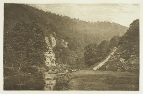 In Dove Dale, 1880s, Peter Henry Emerson, English, born Cuba, 1856–1936, England, Photogravure,