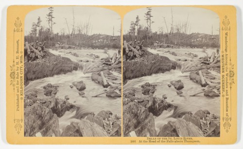 At the Head of the Falls above Thompson, 1889, Henry Hamilton Bennett, American, born Canada,