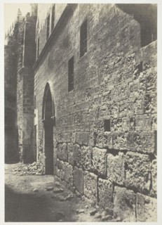 Jérusalem, Auberge d’Allemagne, 1854, Auguste Salzmann, French, 1824–1872, France, Salted paper