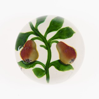 Paperweight, 19th century, Saint-Louis, France, founded 1767, Saint-Louis, Glass, Diam. 7.7 cm (3
