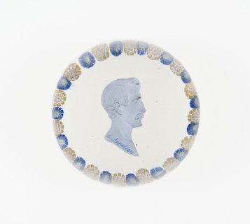 Paperweight, c. 1846–55, Saint-Louis, France, founded 1767, Saint-Louis, Glass, Diam. 7.6 cm (3 in
