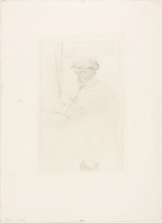 The Engraver Joseph Tourny, 1857, Edgar Degas, French, 1834-1917, France, Etching on cream laid