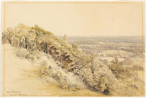 View from Wilmots Hill, Kent, 1830/1835, Samuel Palmer, English, 1805-1881, England, Watercolor