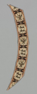 Uncut Yardage (Ribbon), 18th century, Qing dynasty (1644–1911), China, Silk, plain weave, painted