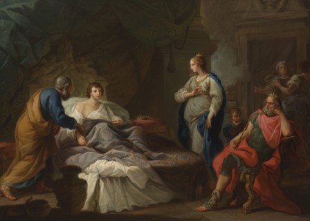 Antiochus Yearning for Stratonice, c. 1740, Stefano Pozzi, Italian, 1699-1768, Italy, Oil on
