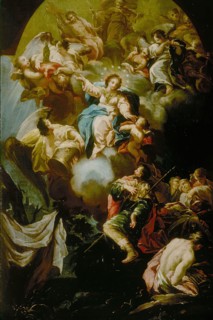 Saint Jame’s Vision of the Virgin of the Pillar, 1750/55, Antonio González Velásquez, attributed
