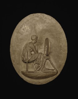Spinning, Modeled 1882–83, cast c. 1886, Thomas Eakins, American, 1844–1916, Philadelphia, Painted