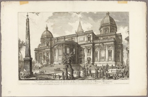 View of the Rear Entrance of the Basilica of S. Maria Maggiore, from Views of Rome, 1750/59,