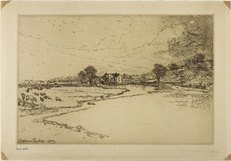 Sawley Abbey, 1873, Francis Seymour Haden, English, 1818-1910, England, Etching from a zinc plate