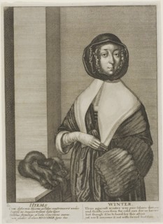 Winter, 1641, Wenceslaus Hollar, Czech, 1607-1677, Bohemia, Etching on ivory laid paper, 250 × 178