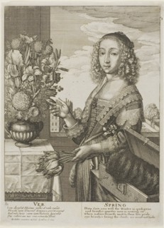 Spring, 1641, Wenceslaus Hollar, Czech, 1607-1677, Bohemia, Etching on ivory laid paper, 246 × 179