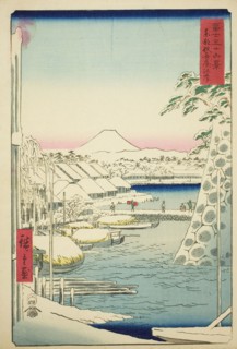 The Riverbank at Sukiya in the Eastern Capital (Toto Sukiyagashi), from the series Thirty-six Views