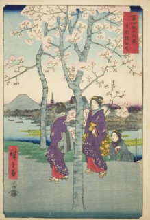 The Sumida Embankment in the Eastern Capital (Toto Sumida-zutsumi), from the series Thirty-six