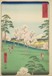 Asuka Hill in the Eastern Capital (Toto Asukayama), from the series Thirty-six Views of Mount Fuji