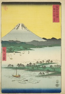 Pine Beach at Miho in Suruga Province (Suruga Miho no matsubara), from the series Thirty-six Views