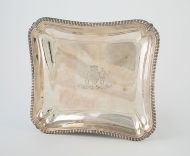 Dish, 1809, London, England, London, Silver, 3 x 26 x 23.3 cm (1 3/16 x 10 1/4 x 9 3/16 in.)