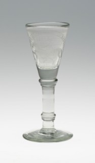 Wine Glass, c. 1690, England, Glass, H. 17 cm (6 11/16 in.)