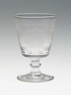 Rummer, 1796, England, Glass, H. 13.3 cm (5 1/4 in.)