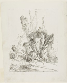 Two Astrologers and a Boy, from Scherzi, 1735–40, Giambattista Tiepolo, Italian, 1696-1770, Italy,