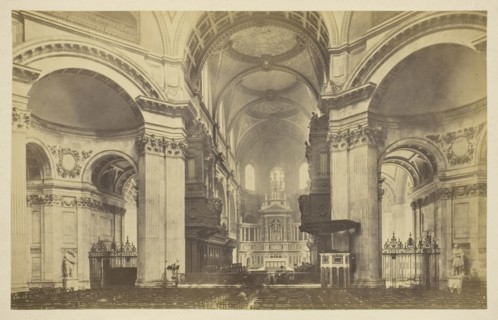 St. Pauls Cathedral, 1850–1900, probably English, 19th century, England, Albumen print, from the